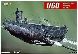 Mirage Modele Mirage Povandeninis laivas 'U60' U-BOOT