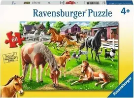 Ravensburger Dėlionė 60 vnt. - Laimingi arkliai