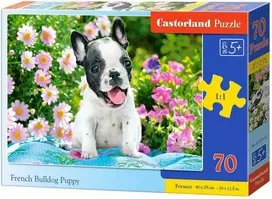Castorland Dėlionė 70 vnt. - Prancūzų buldogo šuniukas
