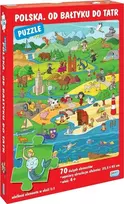 Dėlionė Wydawnictwo Jako Puzzle 70 elementų. Lenkijoje. nuo Baltijos iki Tatrų