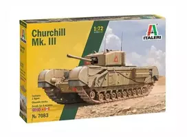 Italeri Churchill Mk.III tankas 1/72 plastikinis surenkamas modelis