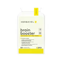 Maisto papildas Herbavel Brain Booster, 60 kapsulių