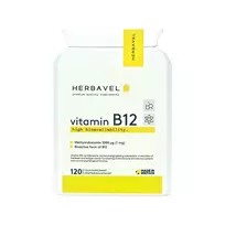 Maisto papildas Herbavel Bioaktyvus vitaminas B12, 120 kapsulių