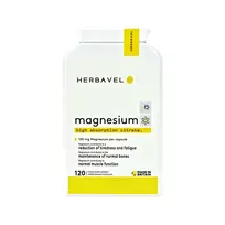 Herbavel Maisto papildas Magnio citratas 150 mg, 120 kapsulių
