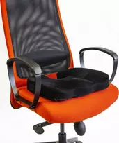 Powerton Ortopedinė pagalvėlė, slėgiui atsparus plastiko galiukas, ergonomiška, juoda, puta su atminties efektu, Powerton