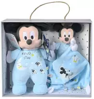 Tamsoje šviečiantis pliušas ir antklodė „Simba Mickey Mouse“ (dovanų dėžutė)