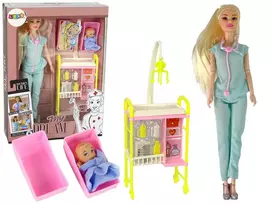 Lean Toys Lėlės rinkinys Daktarė