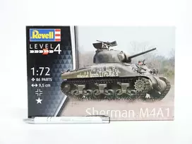 Revell Sherman M4A1 tanko modelis 1/72 – plastikinis surinkimo rinkinys
