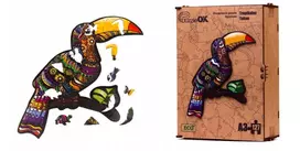 PuzzleOK Medinė dėlionė 127 vnt. - Tropinis tukanas