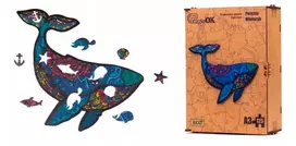 PuzzleOK Medinė dėlionė 125 vnt. - Banginis