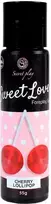 Secret Play Cherry Lollipop Edible Gel 60ml - Flavored Vanduo-Based Formula