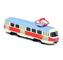 Rappa Metalinis čekiškas retro tramvajus 16 cm