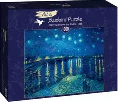 Bluebird Puzzle Bluebird Dėlionė 1000 vnt. - Vincentas van Gogas: Žvaigždėta naktis virš Ronos, 1888
