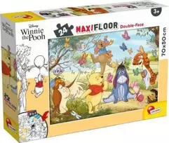 Dėlionė Lisciani Dvipusis galvos galvosūkis Maxi 24 Mikė Pūkuotukas