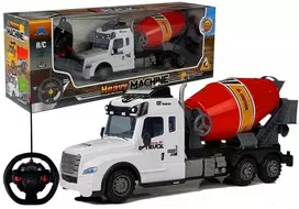 Žaislinė betono maišyklė su pulteliu Lean Toys