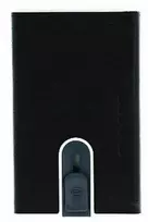 Piquadro, Piquadro, Odinis vizitinių kortelių dėklas, PP5358B3R, Juodas, Unisex