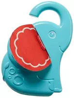 Fisher Price, Elephant Peek, Play Mirror With Hands-On Activities, Rattles With Teething Toy 2-In-1 , Unisex, 3+ months