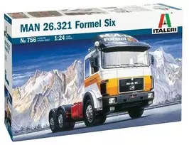Italeri MAN 26.321 Formel Six sunkvežimis 1/24 – surenkamas modelis