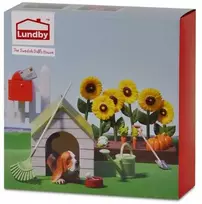 Mickio Rinkinio sodas Lundby lėlių nameliui + šunų namelis