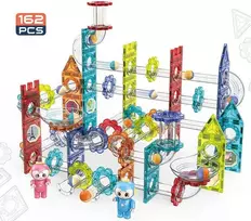 Magnetiniai konstravimo blokai - Takeliai - 162 elementų rinkinys