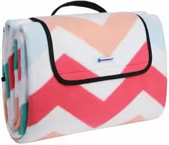 Songmics Pikniko antklodė flanelė ZigZag XXL