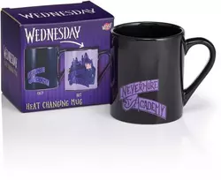 WEDNESDAY Puodelis su termo paveikslėliu – Trečiadienė ir Daiktas