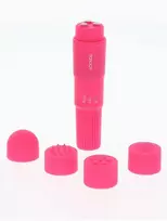 TOYJOY Mažas klitorio masažuoklis mini vibratorius 4 antgaliai