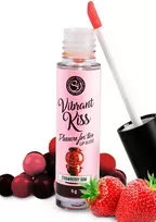 Secret Play Lūpų blizgis Vibrant Kiss Strawberry Gum 6g Edible Formula