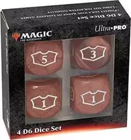 Ultra-Pro Ultra Pro: Magic The Gathering - Raudonas ManA - 22 mm Deluxe Lojalumo kauliukai rinkinys