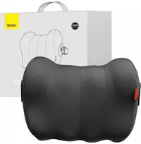 Šilkinė automobilio galvos atrama pagalvė Baseus ComfortRide serija (juoda)