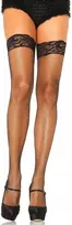 Leg Avenue Europe Leg Avenue Self-Adhesive Fishnet Thigh Highs Juodas One Size