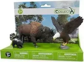 Collecta 3 LAUKINIŲ GYVŪNŲ RINKINYS PAKUOTĖJE COLLECTA figūrėlių rinkinys (88381, 88383, 88968)