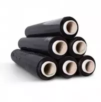 Plėvelė pakavimui STRETCH, 450mm x 200m, 17mkr, juodos sp.