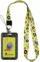 Vardinės kortelės dėklas TOKIDOKI, Kite, 70x110mm, su kaklajuoste, juodos sp. plastikas