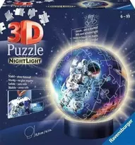 Ravensburger 3D Dėlionė 74 vnt. - Šviečiantis rutulys: Astronautas