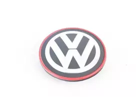 VAG VW Golf R32 GTI ratų centro stebulės dangtelis chromuotas raudonas originalus 5G0601171B