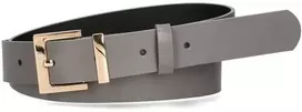 Moteriškas odinis diržas 3 cm su aukso spalvos sagtimi