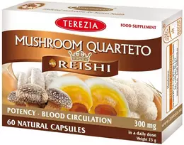 TEREZIA GRYBŲ KVARTETAS SU REISHI 60 KAPSULIŲ