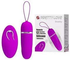 Pretty Love Debby Lilac Remote-Controlled Vibrating Egg, 12 Modes, Silicone