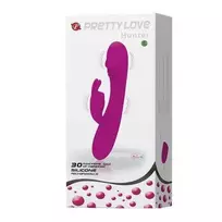 „Pretty Love“ triušio vibratorius klitorio stimuliatoriui, 30 režimų, 17 cm