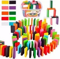 Magy Domino žaidimas, medinės kaladėlės, 200 vnt.