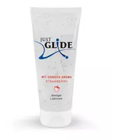 Just Glide Strawberry Braškių kvapo vandens pagrindo lubrikantas, 200 ml