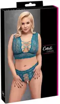 Cottelli Curves Liemenėlės rinkinys mėlynos spalvos 2XL