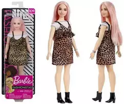 Lėlė Barbie Fashionistas su leopardine suknele