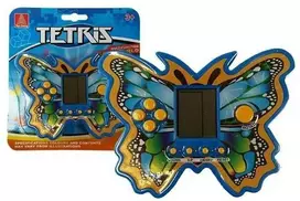 Elektroninis žaidimas tetris drugelis, mėlynas