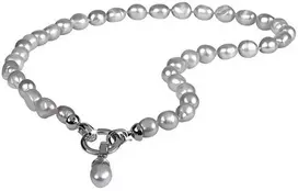 Jwl Luxury Pearls Tikrų pilkų perlų vėrinys JL0557