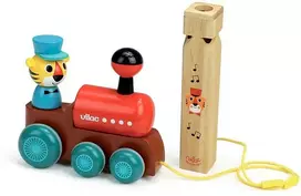 Vilac Žaislas traukinio traukiamas su švilpimu
