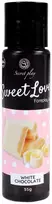 Secret Play Gel Sweet Love Baltas Chocolate 60ml - Edible Vanduo-Based Formula
