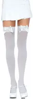 Leg Avenue Europe Leg Avenue Baltas Nylon Thigh Highs with Decorative Bow One Size