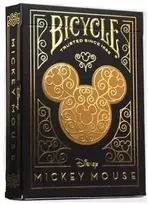 Bicycle Disney Mickey Mouse kortos (juodos ir auksinės)